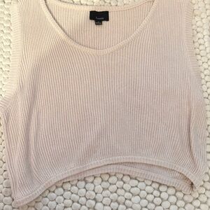 Lumiere Cream Knit Tank Top